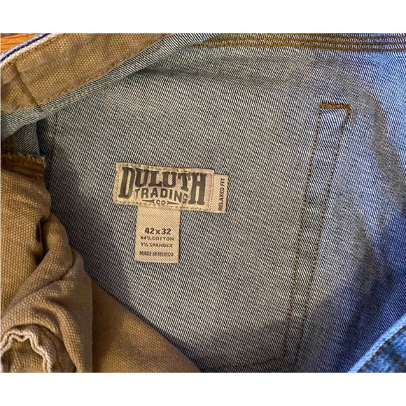 Duluth Trading Co Relaxed Fit Dark Blue Jeans - Picture 4 of 8